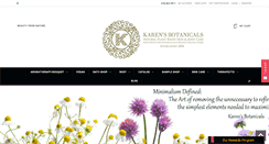 Desktop Screenshot of karensbotanicals.com