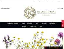 Tablet Screenshot of karensbotanicals.com